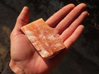 Natural New Sunset Orange Calcite Specimens x 12 From Spitzkop, Namibia