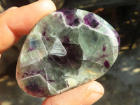 Polished Watermelon Fluorite Free Forms  x 12 From Uis, Namibia