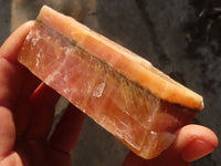 Natural New Sunset Orange Calcite Specimens x 12 From Spitzkop, Namibia