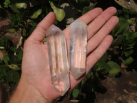 Polished Double Terminated Clear Quartz Crystals  x 6 From Madagascar - TopRock