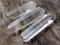 Polished Double Terminated Clear Quartz Crystals  x 6 From Madagascar - TopRock