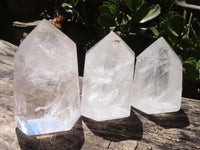 Polished Bright Rainbow Included Quartz Points  x 6 From Madagascar - TopRock