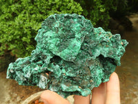 Natural Chatoyant Silky Malachite Specimens  x 3 From Kasompe, Congo - TopRock