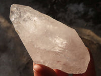 Natural Double Terminated Icy Etched Quartz Crystals x 4 From Madagascar