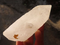 Natural Double Terminated Icy Etched Quartz Crystals x 4 From Madagascar