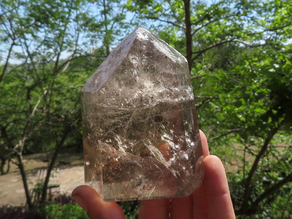 Polished Smokey Quartz Crystals  x 2 From Madagascar - TopRock