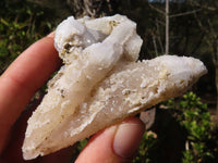 Natural Drusy Quartz Coated Calcite Crystals  x 12 From Alberts Mountain, Lesotho - Toprock Gemstones and Minerals 