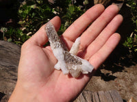 Natural Drusy Quartz Coated Calcite Crystals  x 12 From Alberts Mountain, Lesotho - Toprock Gemstones and Minerals 