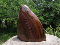 Polished Giant Tiger Iron Silver & Red Banded Ironstone Jasper Display Piece x 1 From Prieska, South Africa - TopRock