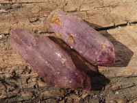 Natural Window Amethyst Crystals  x 23 From Chiredzi, Zimbabwe