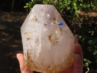 Polished Large Smokey Window Quartz Crystal With Small Water / Gas Inclusion  x 1 From Madagascar - Toprock Gemstones and Minerals 