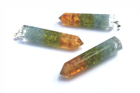 Polished Packaged Hand Crafted Mid Chakra Resin Pendant with Stone Chips - sold per piece - From Bulwer, South Africa - TopRock