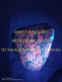 Polished Fluorescent Ruby Corundum In Chrome Verdite Free Forms x 3 From Zimbabwe - TopRock