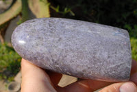 Polished Lepidolite Standing Free Forms x 2 From Madagascar - TopRock