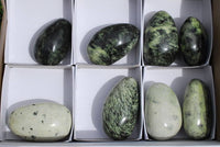 Polished Serpentine / Leopard Stone Free Forms x 8 From Nyanga, Zimbabwe - TopRock