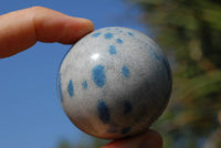 Polished Small Blue Spotted Spinel Spheres x 6 From Ambatofinadrahana, Madagascar - TopRock