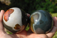 Polished Polychrome Jasper Spheres x 4 From Madagascar - TopRock