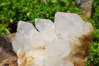 Natural Optic to Near Optic Quartz Crystal Clusters  x 2 From Madagascar - TopRock