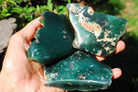 Polished Mtorolite Emerald Chrome Chrysoprase Plates x 6 From Mutorashanga, Zimbabwe - TopRock