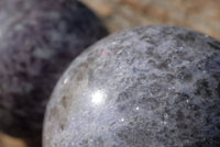 Polished Light Purple Lepidolite Sphere With Rubellite and/or Indicolite  x 3 From Madagascar - TopRock