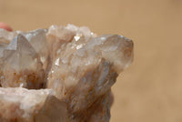 Natural Smokey Phantom Quartz Clusters x 3 From Lwena, Congo - TopRock