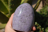 Polished Lepidolite Standing Free Forms x 3 From Madagascar - TopRock