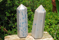 Polished Blue Spinel Crystal Points x 3 From Madagascar - TopRock