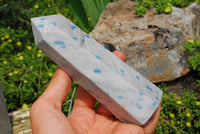 Polished Blue Spinel Crystal Points x 3 From Madagascar - TopRock