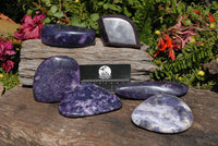 Polished Lepidolite Gallets & Free Forms x 6 From Zimbabwe - TopRock