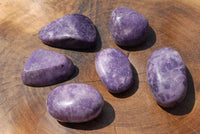 Polished Lepidolite Gallet Free Forms x 6 From Zimbabwe - TopRock