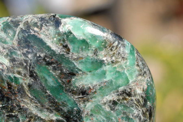 Polished Emeralds In Matrix Standing Free Forms x 2 From Sandawana, Zimbabwe - TopRock