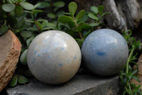 Polished Blue Spotted Spinel Spheres x 2 From Ambatofinadrahana, Madagascar - TopRock