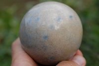 Polished Blue Spotted Spinel Spheres x 2 From Ambatofinadrahana, Madagascar - TopRock