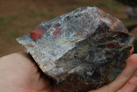 Natural Cobbed Bloodstone Specimens x 3 From Swaziland - TopRock