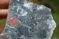 Natural Cobbed Bloodstone Specimens x 3 From Swaziland - TopRock