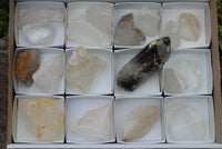 Polished Quartz Crystal & Smokey Quartz Crystals x 19 From Southern Africa - TopRock