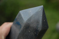 Polished Exceptional Small Lazulite (Mg, Fe, and Aluminium Phosphate) Crystal Points x 2 From Madagascar - TopRock