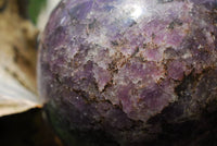 Polished Lepidolite Spheres With Pink Tourmaline x 3 From Madagascar - TopRock