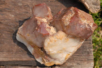 Natural Red Hematoid Quartz Cluster Cut At Base To Stand x 1 From Zimbabwe - TopRock