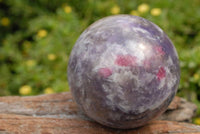 Polished Lepidolite With Pink Tourmaline Spheres x 4 From Madagascar - TopRock