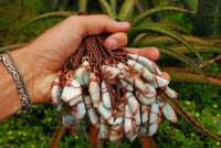 Polished Facetted Freeform Smithsonite Crystals Set In Copper Art Wire Wrap Pendant - sold per piece From South Africa - TopRock