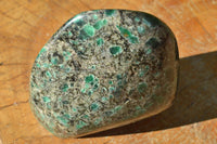 Polished Green Emerald In Matrix Standing Free Forms x 2 From Zimbabwe - TopRock