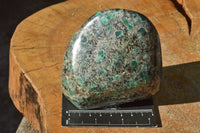 Polished Green Emerald In Matrix Standing Free Forms x 2 From Zimbabwe - TopRock