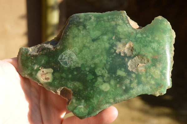 Polished Mtorolite Emerald Chrysophrase Plates x 6 From Zimbabwe - TopRock