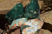 Polished Mtorolite Emerald Chrome Chrysoprase Plates x 6 From Mutorashanga, Zimbabwe - TopRock