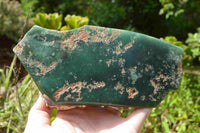 Polished Mtorolite Emerald Chrome Chrysoprase Plates x 4 From Mutorashanga, Zimbabwe - TopRock