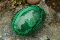 Polished Rare Malachite Gemstone Eggs x 2 From Congo - TopRock