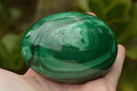 Polished Rare Malachite Gemstone Eggs x 2 From Congo - TopRock