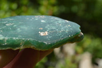 Polished Mtorolite Emerald Chrome Chrysoprase Plates x 4 From Mutorashanga, Zimbabwe - TopRock