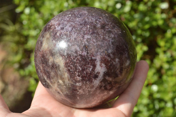 Polished Purple Lepidolite Sphere x 1 From Zimbabwe - TopRock